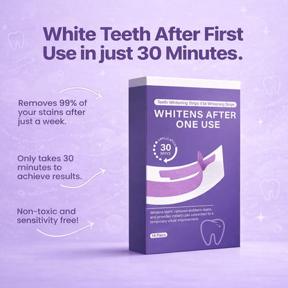 V34 Whitening Strips (14 Pairs)