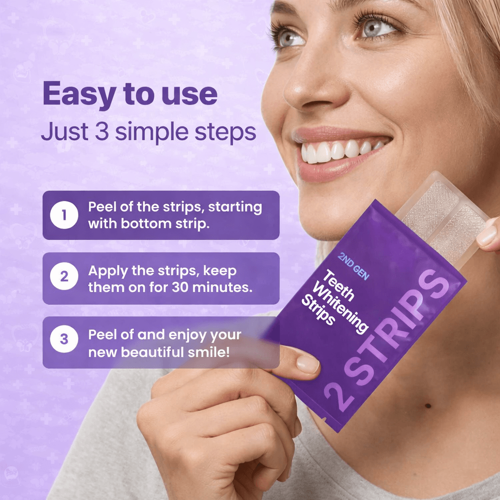 V34 Whitening Strips (14 Pairs)